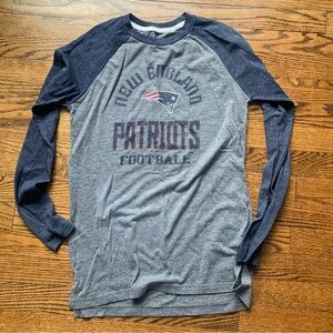 NFL New England Patriots Long Sleeve T Shirt Youth Boys Sz XL 18-20